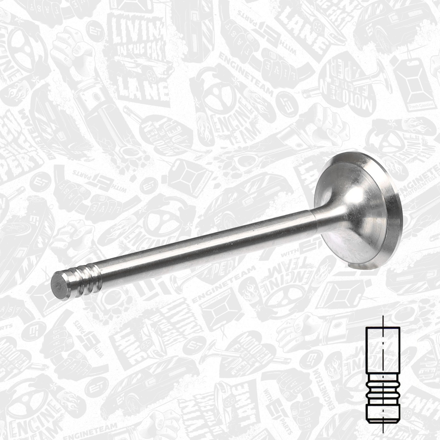 Exhaust Valve ET ENGINETEAM VE0023
