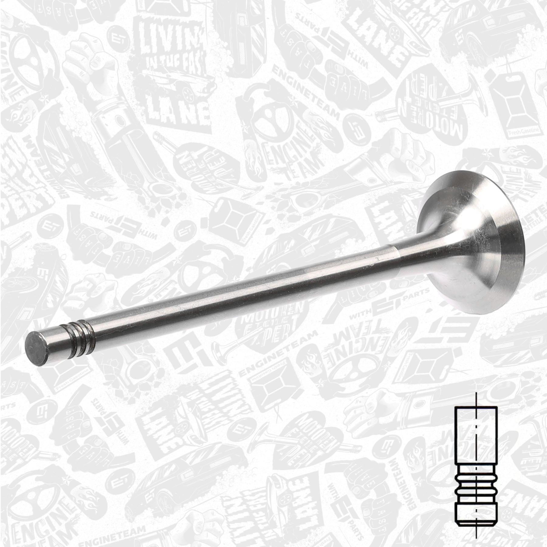 Exhaust Valve ET ENGINETEAM VE0150