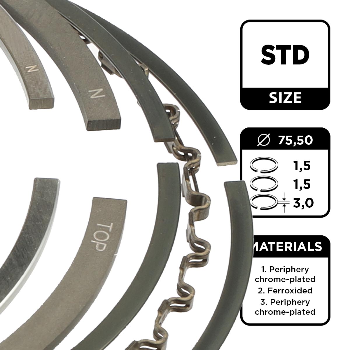 Piston Ring Kit ET ENGINETEAM R1004800
