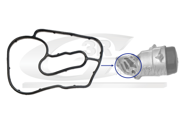 Gasket, oil filter housing 3RG 80570