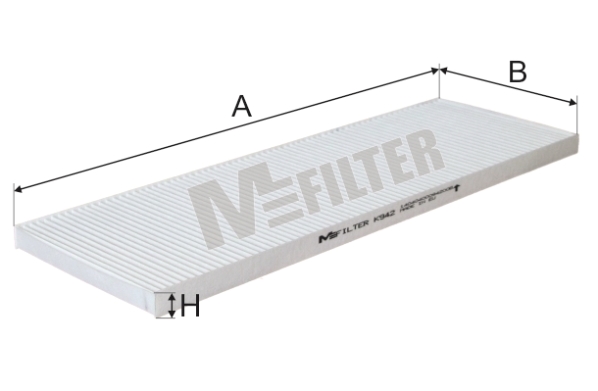 Filter, cabin air MFILTER K 942