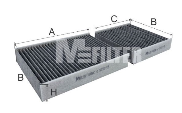 Filter, cabin air MFILTER K 9058C-2