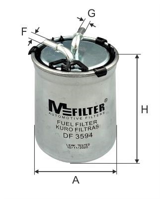 Fuel filter MFILTER DF 3594