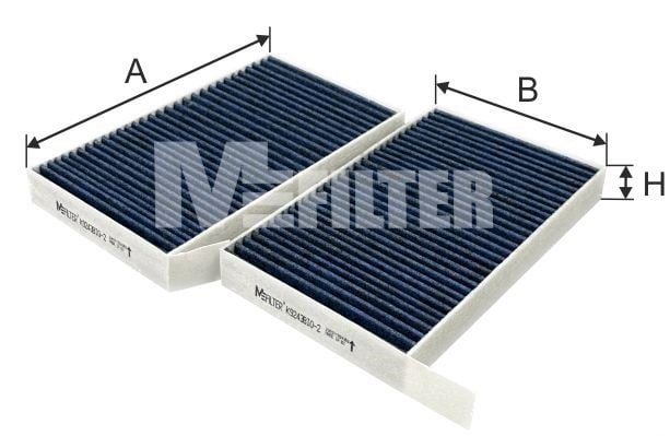 Filter, kupéventilation MFILTER K 9243BIO-2