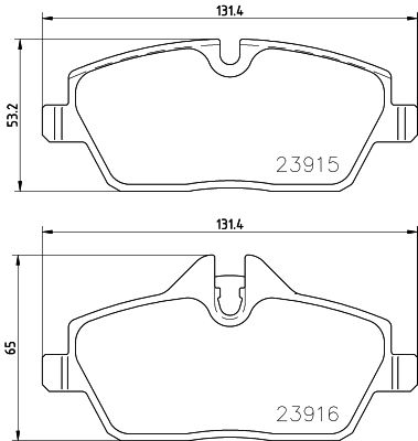 Brake Pad Set, disc brake HELLA PAGID 8DB 355 021-881