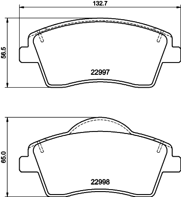 Brake Pad Set, disc brake HELLA PAGID 8DB 355 040-351
