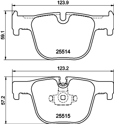 Brake Pad Set, disc brake HELLA PAGID 8DB 355 019-781