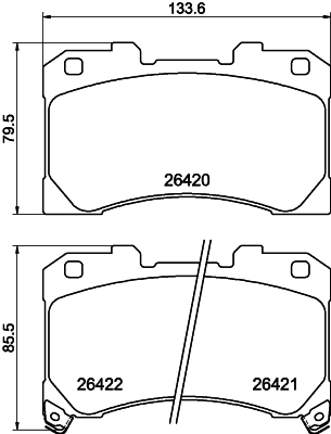 Brake Pad Set, disc brake HELLA PAGID 8DB 355 041-061