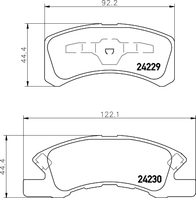 Brake Pad Set, disc brake HELLA PAGID 8DB 355 012-051