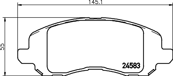 Zestaw klocków hamulcowych, hamulce tarczowe HELLA PAGID 8DB 355 013-491