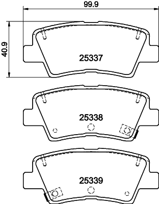 Brake Pad Set, disc brake HELLA PAGID 8DB 355 031-821