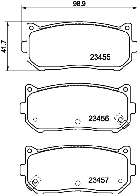 Brake Pad Set, disc brake HELLA PAGID 8DB 355 009-341