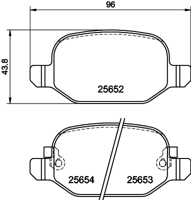 Brake Pad Set, disc brake HELLA PAGID 8DB 355 020-761
