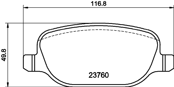Brake Pad Set, disc brake HELLA PAGID 8DB 355 006-741