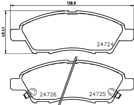 Brake Pad Set, disc brake HELLA PAGID 8DB 355 014-071