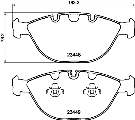 Brake Pad Set, disc brake HELLA PAGID 8DB 355 009-921