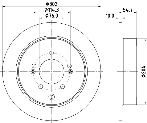 Tarcza hamulcowa HELLA PAGID 8DD 355 126-911