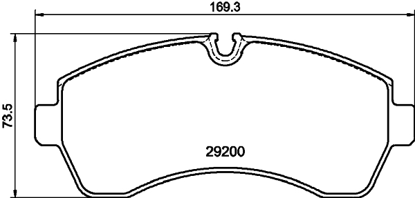 Zestaw klocków hamulcowych, hamulce tarczowe HELLA PAGID 8DB 355 043-911