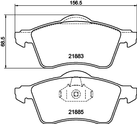 Brake Pad Set, disc brake HELLA PAGID 8DB 355 008-011