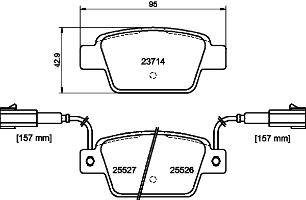 Brake Pad Set, disc brake HELLA PAGID 8DB 355 020-181