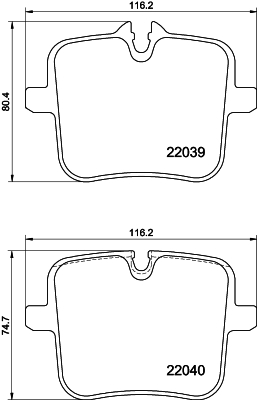 Zestaw klocków hamulcowych, hamulce tarczowe HELLA PAGID 8DB 355 037-991