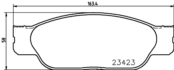 Brake Pad Set, disc brake HELLA PAGID 8DB 355 018-551