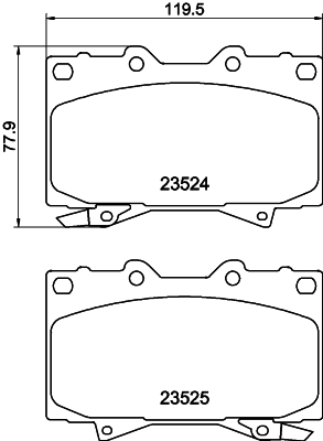 Brake Pad Set, disc brake HELLA PAGID 8DB 355 009-371