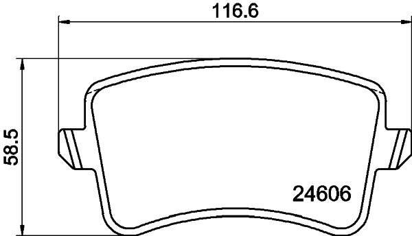 Zestaw klocków hamulcowych, hamulce tarczowe HELLA PAGID 8DB 355 025-391