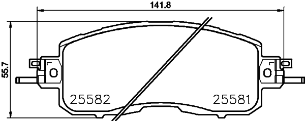 Zestaw klocków hamulcowych, hamulce tarczowe HELLA PAGID 8DB 355 023-321