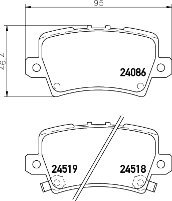 Brake Pad Set, disc brake HELLA PAGID 8DB 355 006-751