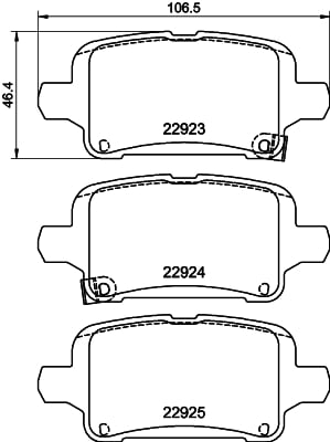 Brake Pad Set, disc brake HELLA PAGID 8DB 355 037-721