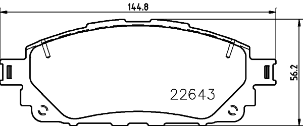 Brake Pad Set, disc brake HELLA PAGID 8DB 355 032-961