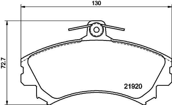 Zestaw klocków hamulcowych, hamulce tarczowe HELLA PAGID 8DB 355 016-681