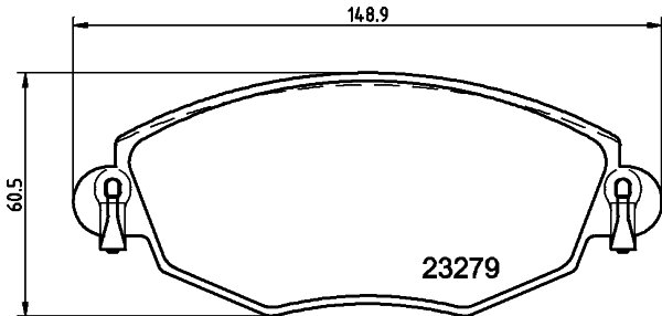 Brake Pad Set, disc brake HELLA PAGID 8DB 355 009-071