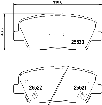 Brake Pad Set, disc brake HELLA PAGID 8DB 355 020-101