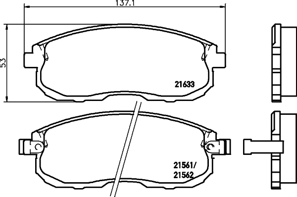 Brake Pad Set, disc brake HELLA PAGID 8DB 355 016-381