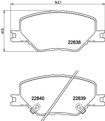 Zestaw klocków hamulcowych, hamulce tarczowe HELLA PAGID 8DB 355 039-061