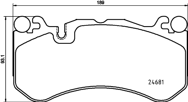 Brake Pad Set, disc brake HELLA PAGID 8DB 355 036-461
