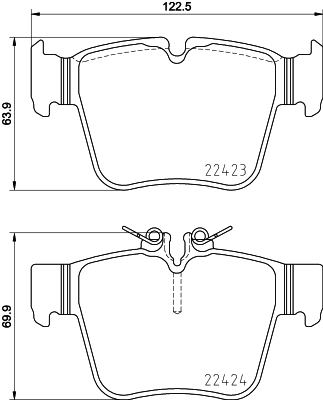 Brake Pad Set, disc brake HELLA PAGID 8DB 355 024-991
