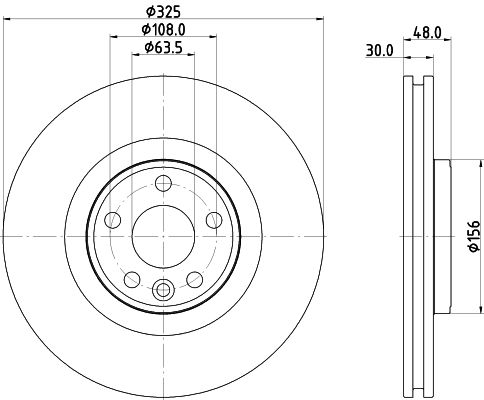 Tarcza hamulcowa HELLA PAGID 8DD 355 135-261