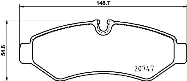 Zestaw klocków hamulcowych, hamulce tarczowe HELLA PAGID 8DB 355 036-861