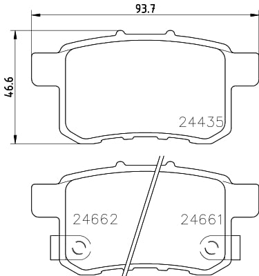Brake Pad Set, disc brake HELLA PAGID 8DB 355 013-631