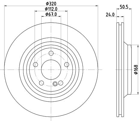 Tarcza hamulcowa HELLA PAGID 8DD 355 133-251