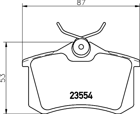 Zestaw klocków hamulcowych, hamulce tarczowe HELLA PAGID 8DB 355 018-111