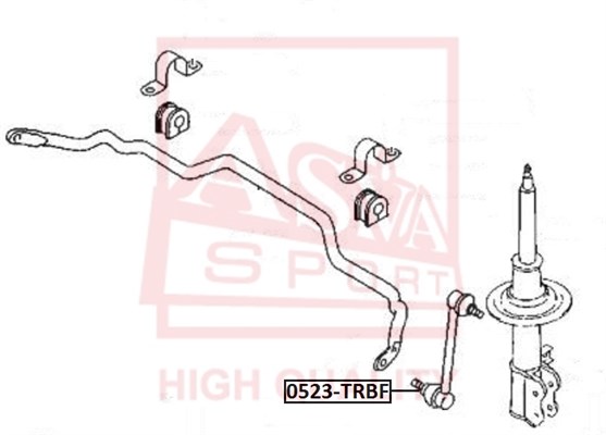 Link/Coupling Rod, stabiliser bar ASVA 0523-TRBF