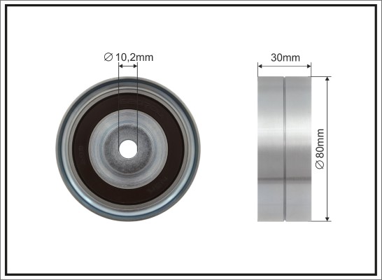 Deflection/Guide Pulley, timing belt CAFFARO 500126