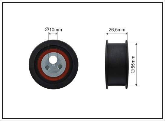 Tensioner Pulley, timing belt CAFFARO 500137