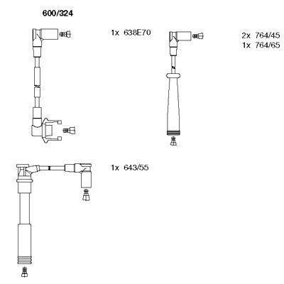 Ignition Cable Kit BREMI 600/324