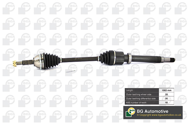 Drive Shaft BGA DS2320RA