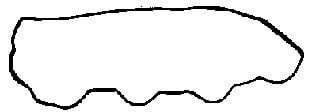 Gasket, cylinder head cover BGA RC1340
